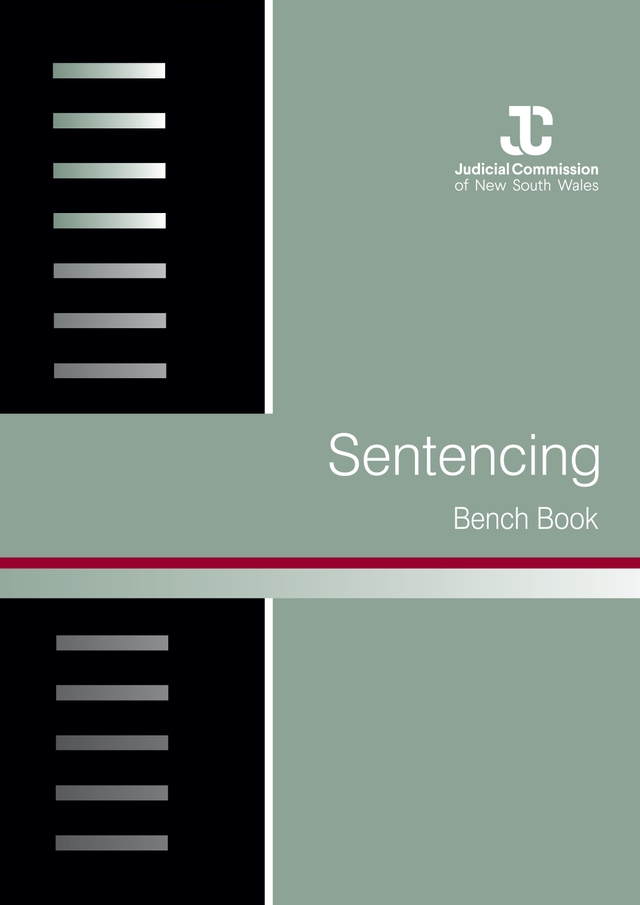 Sentencing Bench Book front cover